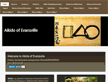 Tablet Screenshot of aikidoofevansville.org